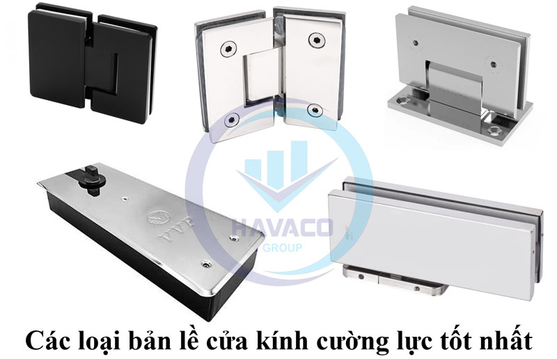 các loại bản lề cửa kính cường lực