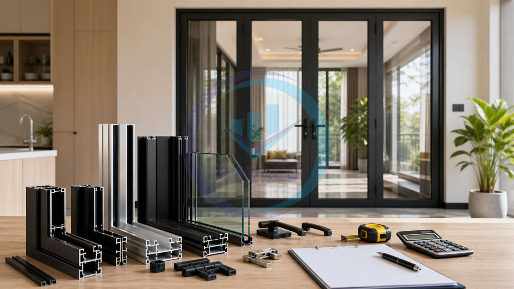 Cấu hình vật tư cửa nhôm