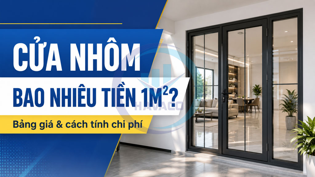cửa nhôm bao nhiêu tiền 1m2